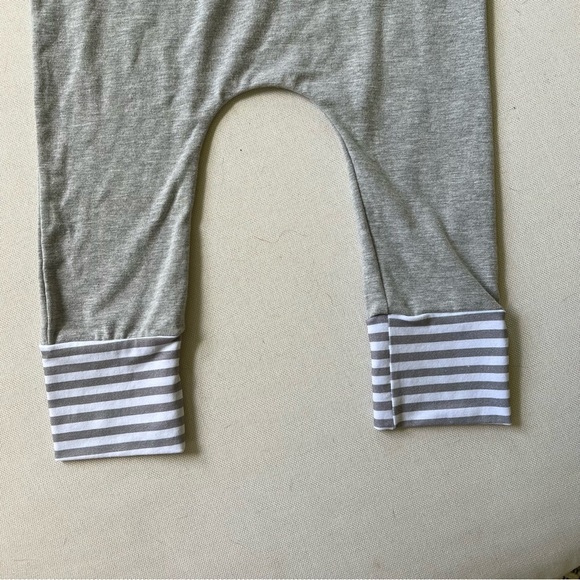 Rags to Raches 3/4T Gray Party Bear Print Baby Romper Jumpsuit - Picture 7 of 7